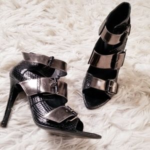 Devi Kroell Strappy Open Toe Heels